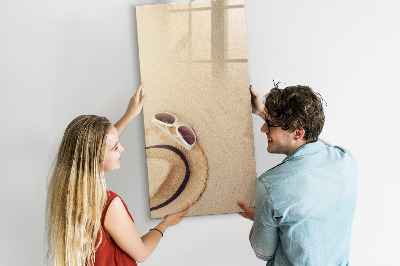 Magnettafel zum schreiben Sommererinnerungen am Strand
