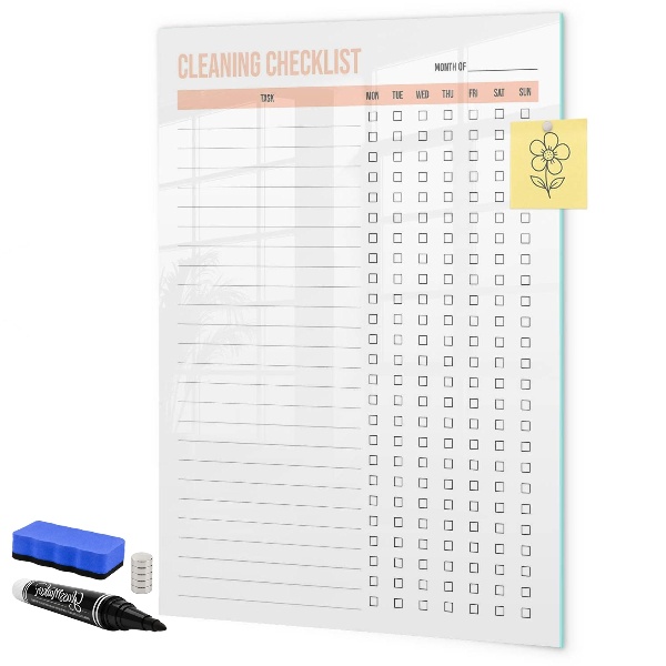 Schreib magnettafel Monatliche Reinigungsliste