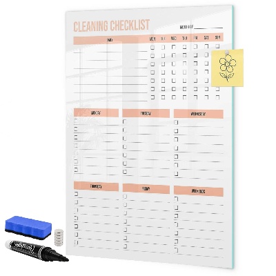 Magnettafel zum schreiben Reinigungs-To-Do-Liste