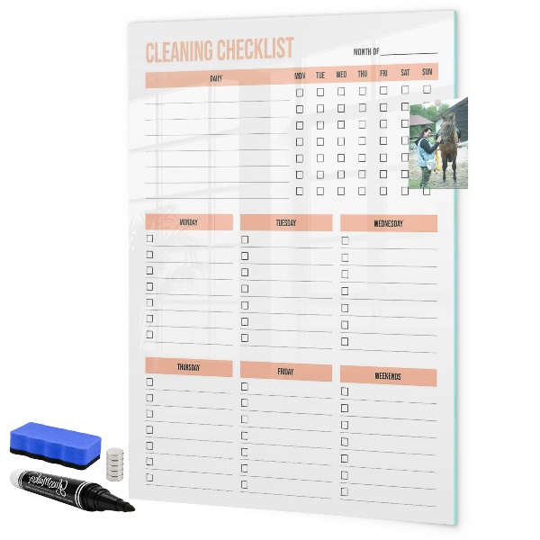 Magnettafel zum schreiben Reinigungs-To-Do-Liste