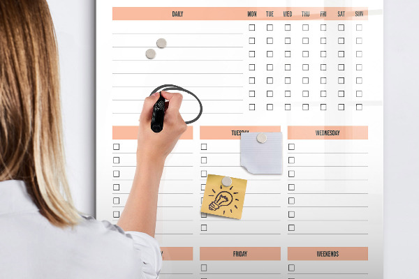 Magnettafel zum schreiben Reinigungs-To-Do-Liste