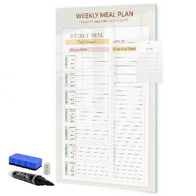 Schreib magnettafel Speiseplan für jede Woche