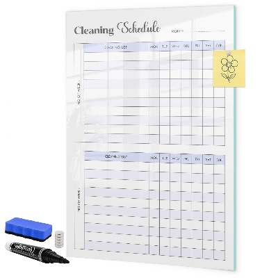 Schreib magnettafel Monatlicher Reinigungsplan