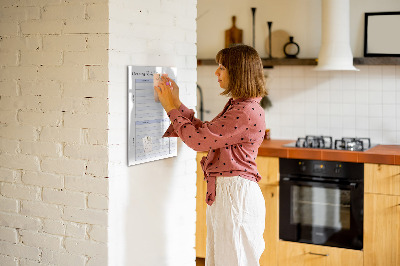 Schreib magnettafel Monatlicher Reinigungsplan