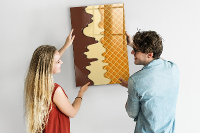 Schreib magnettafel Eine hübsche Tafel für Fotos und Notizen