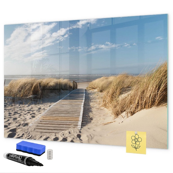Magnettafel zum schreiben Strand, Erinnerungen und Kreativität in Fotos