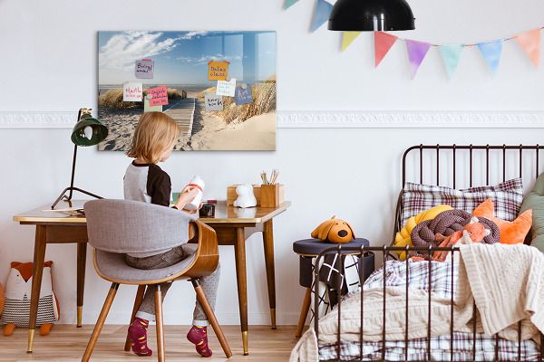 Magnettafel zum schreiben Strand, Erinnerungen und Kreativität in Fotos