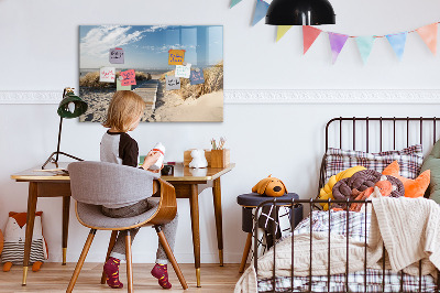 Magnettafel zum schreiben Strand, Erinnerungen und Kreativität in Fotos