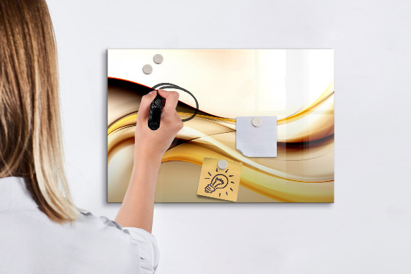 Magnettafel zum schreiben Ein moderner Raum zur Präsentation von Fotos