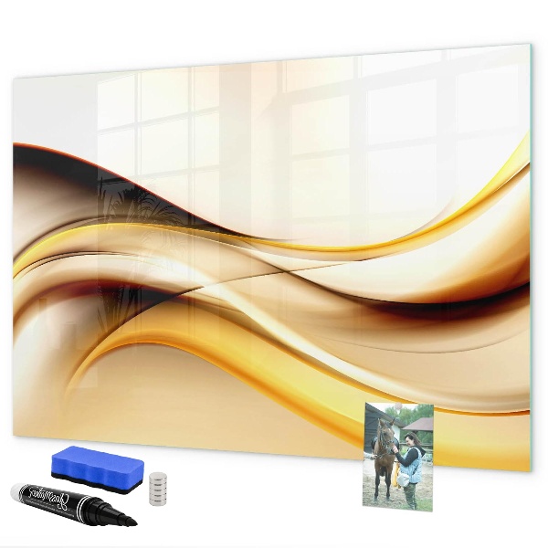 Magnettafel zum schreiben Ein moderner Raum zur Präsentation von Fotos