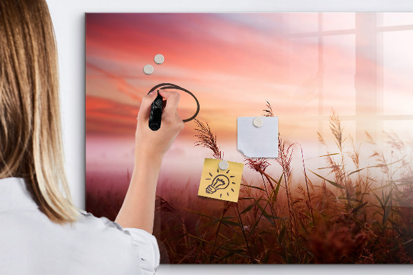 Schreib magnettafel Ein kreativer Raum zur Präsentation von Fotos