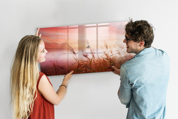 Schreib magnettafel Ein kreativer Raum zur Präsentation von Fotos