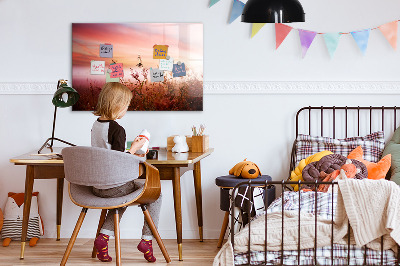 Schreib magnettafel Ein kreativer Raum zur Präsentation von Fotos