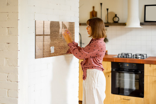 Schreib magnettafel Memotafel mit Magneten und Fotos