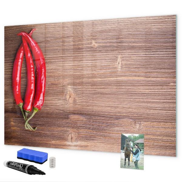 Magnettafel zum schreiben Eine praktische Tafel für Notizen und Fotos