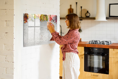 Magnettafel zum schreiben Farbenfrohes Foto-Präsentationsset