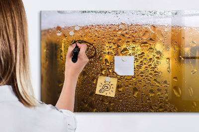 Schreib magnettafel Ein kaltes Bier mit persönlichen Erinnerungen