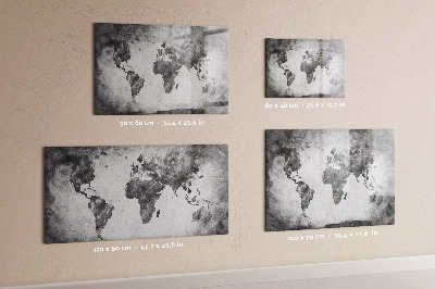 Schreib magnettafel Weltkarte mit persönlichen Fotos
