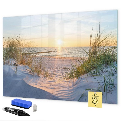 Schreib magnettafel Strand und Erinnerungen in Fotos