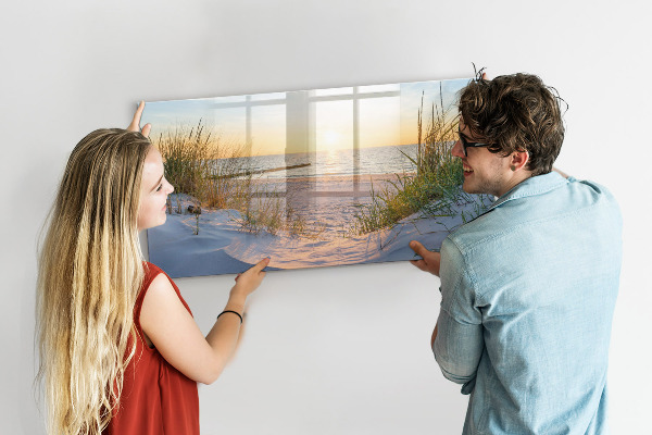 Schreib magnettafel Strand und Erinnerungen in Fotos