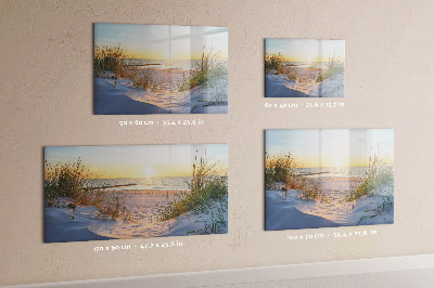 Schreib magnettafel Strand und Erinnerungen in Fotos