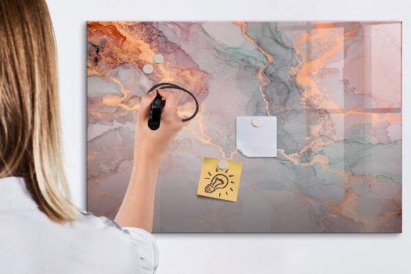 Schreib magnettafel Eine elegante Tafel für Notizen und Fotos