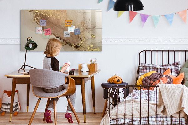 Magnettafel zum schreiben Moderne Pinnwand für Fotos und Notizen