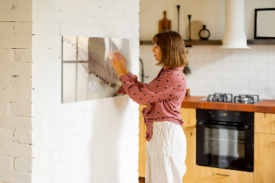 Magnettafel zum schreiben Moderne Pinnwand für Fotos und Notizen