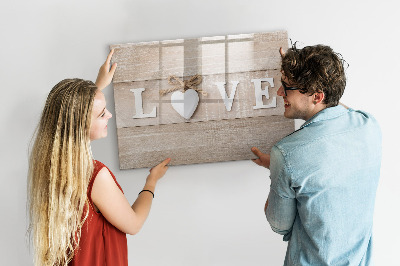Magnettafel zum schreiben Liebe in Fotos und Erinnerungen