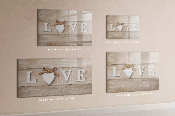 Magnettafel zum schreiben Liebe in Fotos und Erinnerungen