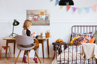 Magnettafel zum schreiben Liebe in Fotos und Erinnerungen
