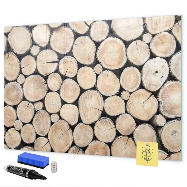 Magnettafel zum schreiben Naturholz in moderner Interpretation