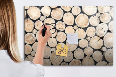 Magnettafel zum schreiben Naturholz in moderner Interpretation