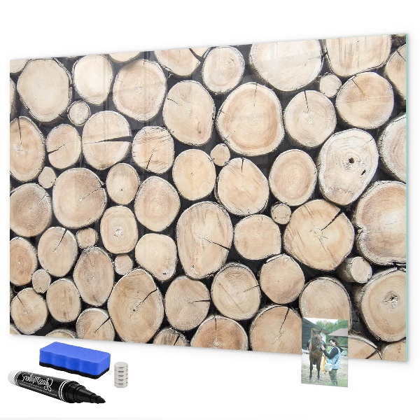 Magnettafel zum schreiben Naturholz in moderner Interpretation