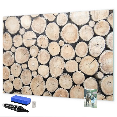 Magnettafel zum schreiben Naturholz in moderner Interpretation