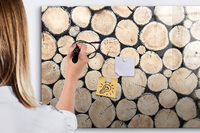 Magnettafel zum schreiben Naturholz in moderner Interpretation