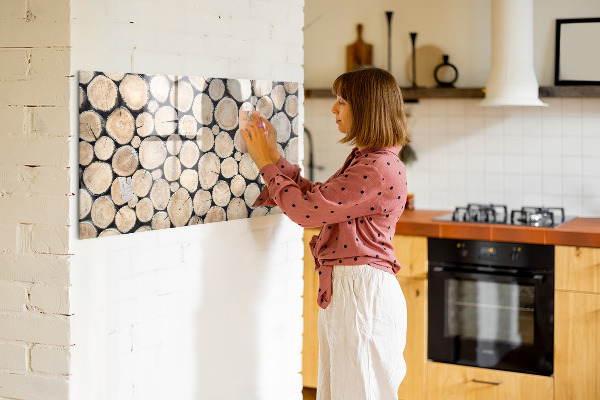 Magnettafel zum schreiben Naturholz in moderner Interpretation