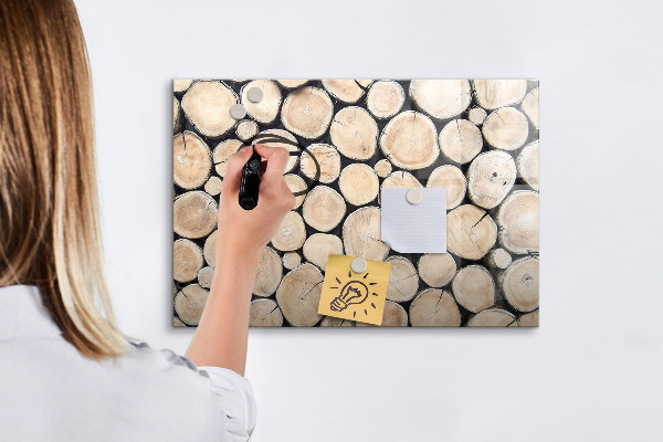 Magnettafel zum schreiben Naturholz in moderner Interpretation