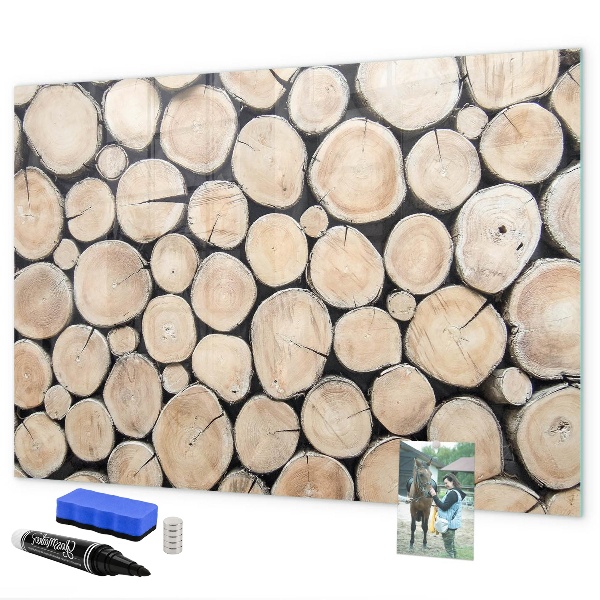 Magnettafel zum schreiben Naturholz in moderner Interpretation