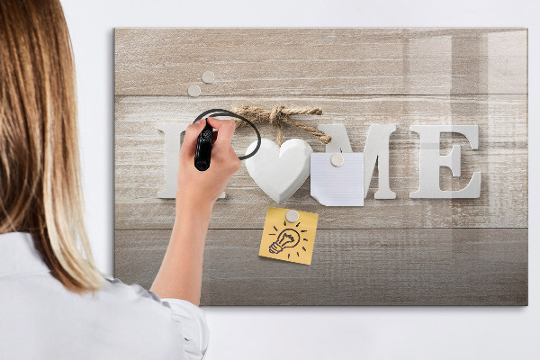 Magnettafel zum schreiben Wanddekoration mit Platz für Fotos