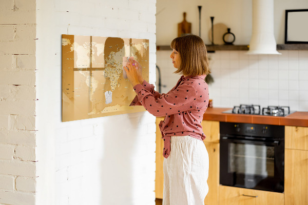 Magnettafel zum schreiben Interaktiver Kartenplaner mit Fotos