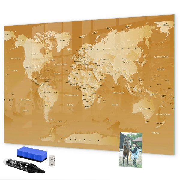 Magnettafel zum schreiben Interaktiver Kartenplaner mit Fotos