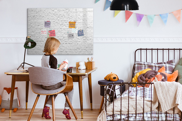Schreib magnettafel Eine stylische Tafel für Notizen und Fotos