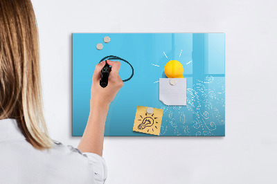 Schreib magnettafel Eine farbenfrohe Tafel zur Präsentation von Fotos