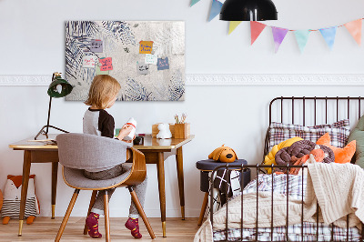 Schreib magnettafel Eine stylische Tafel für Notizen und Fotos