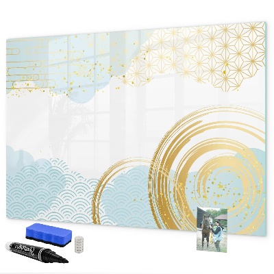 Magnettafel zum schreiben Stilvolle Pinnwand für Fotos und Notizen
