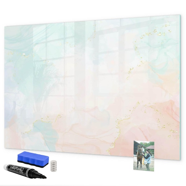 Schreib magnettafel Eine farbenfrohe Tafel zur Präsentation von Fotos