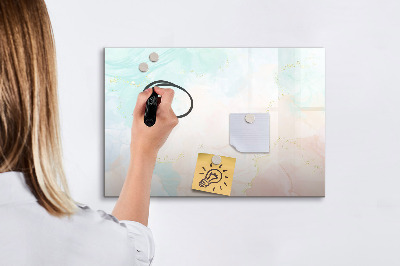 Schreib magnettafel Eine farbenfrohe Tafel zur Präsentation von Fotos