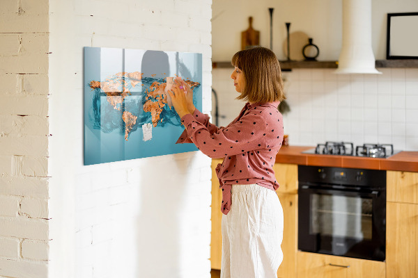 Magnettafel zum schreiben Eine interaktive Welt mit persönlichen Fotos