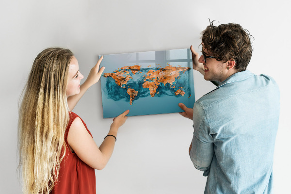 Magnettafel zum schreiben Eine interaktive Welt mit persönlichen Fotos
